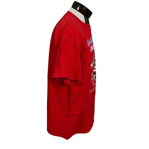 Monkey Junkie Anaheim Angles Red T-Shirt Fruit Of The Loom Baseball 2002 Size XL - Picture 5 of 7
